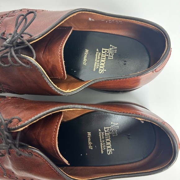 Allen Edmonds Wendell 8.5 D Wendell Dress Shoes Derby Brogue Made in the USA main image 9